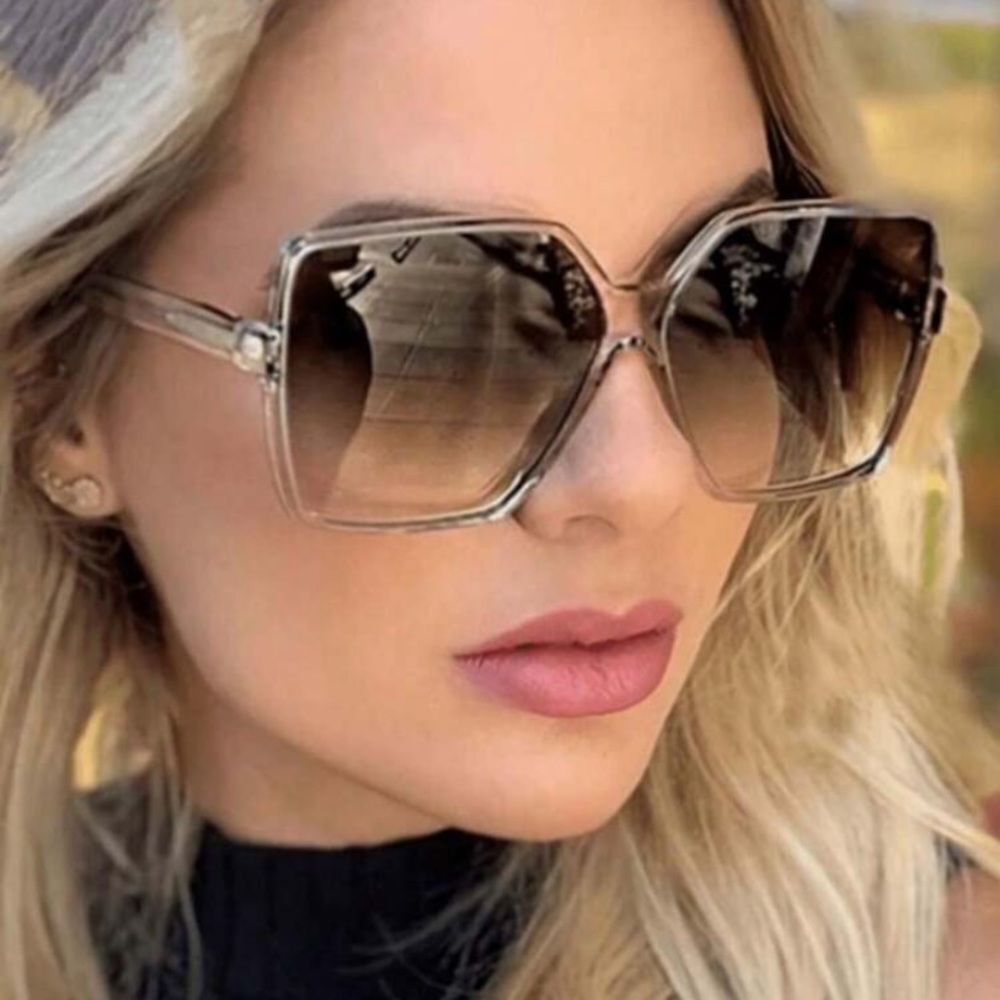 3for$20 1pc Unisex Square Beach Fashion Fashion Glasses, champagne